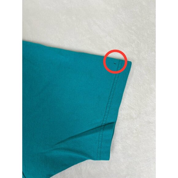 Vintage Russell Athletic Blank Teal Blue T-Shirt Size Medium Made In USA 90s - Picture 3 of 8
